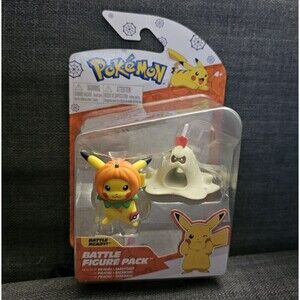 Pokemon PUMPKIN PIKACHU & SANDYGAST Halloween Figures Pack Brand New Sealed